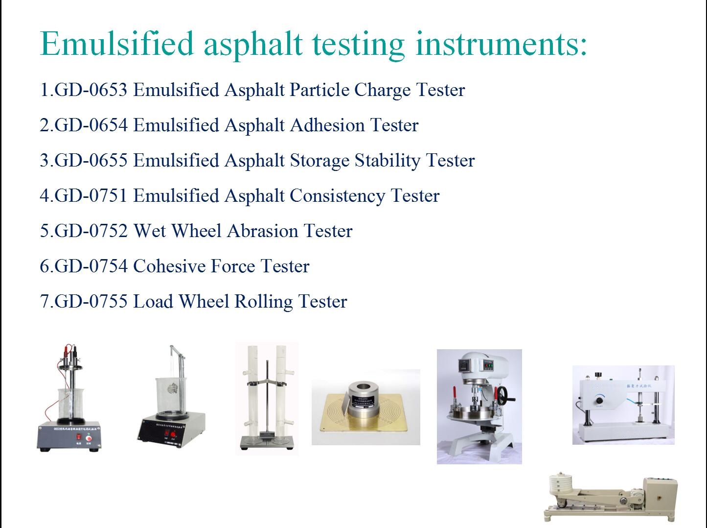 &Eacute;quipements de test de laboratoire d'asphalte &eacute;mulsifi&eacute;